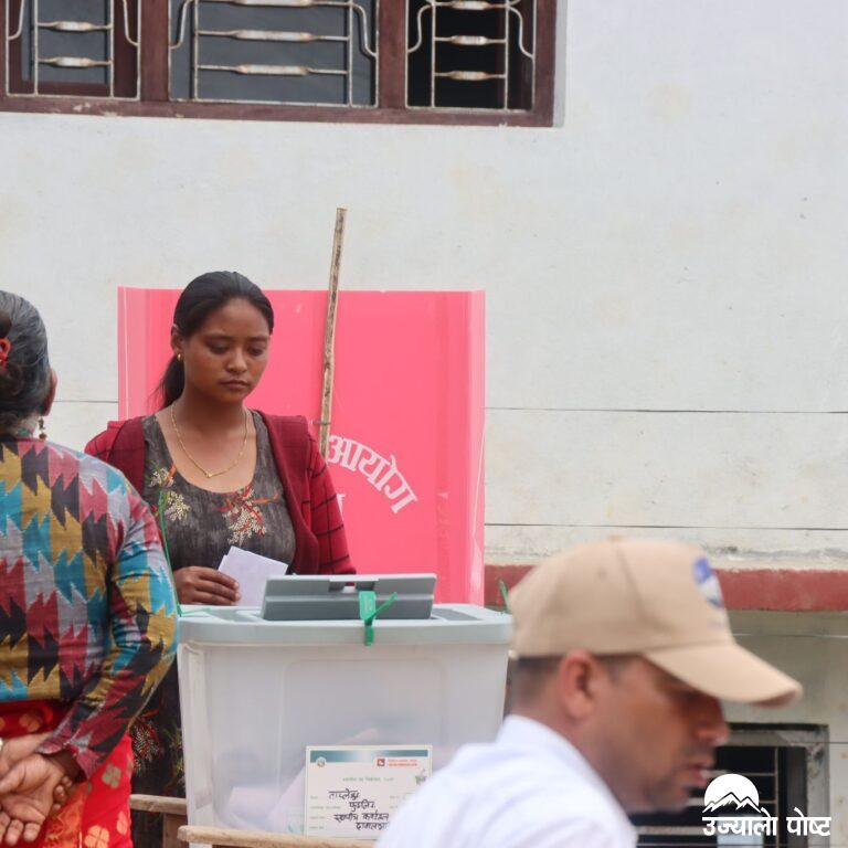 ताप्लेजुङमा औसतमा ६४ प्रतिशत मतदान