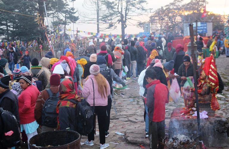 ६ महिनामा ताप्लेजुङको पाथीभरा मन्दिरमा आए ९१ हजार दर्शनार्थी