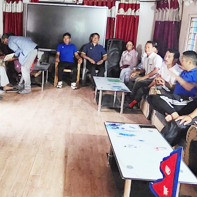 बजेटको पूर्व तयारीसम्बन्धी फक्ताङ्लुङद्वारा बैठक आयोजना