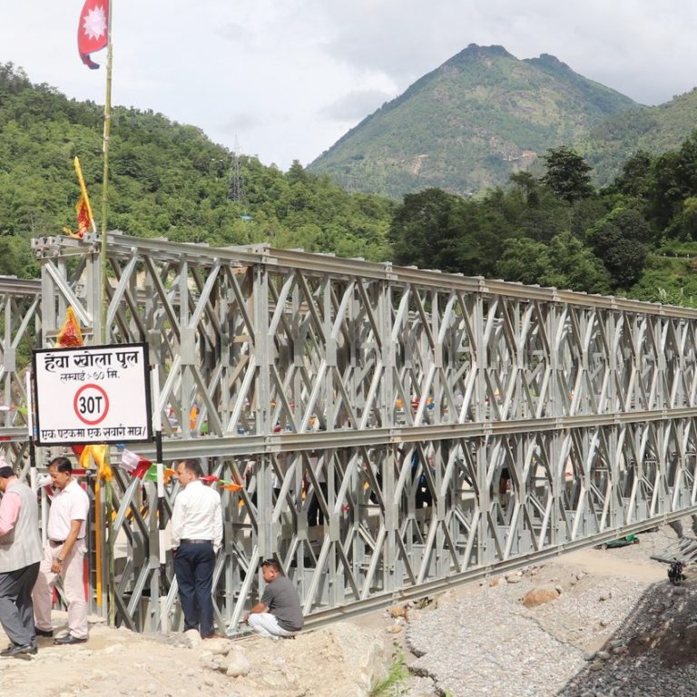 हेवा खोलामा बेलिब्रिज निर्माणपछि ताप्लेजुङवासी खुशी