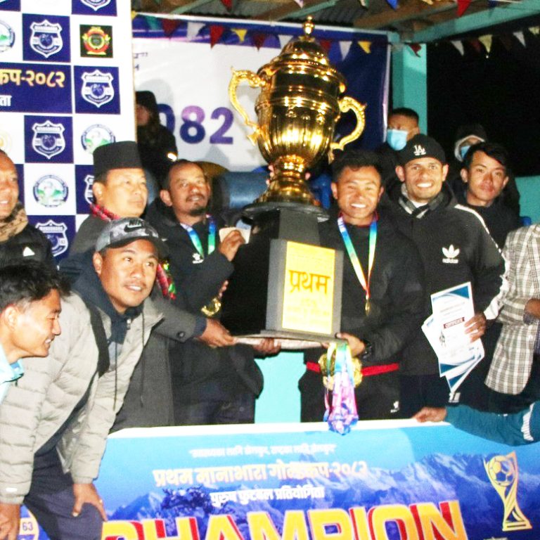 माछापोखरी हिटी क्लबले जित्यो मानाभरा गोल्डकप उपाधि