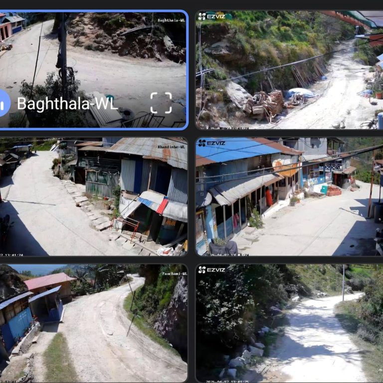 सिरिजङ्गाका मुख्य बजार क्षेत्रमा सिसी क्यामेरा जडान