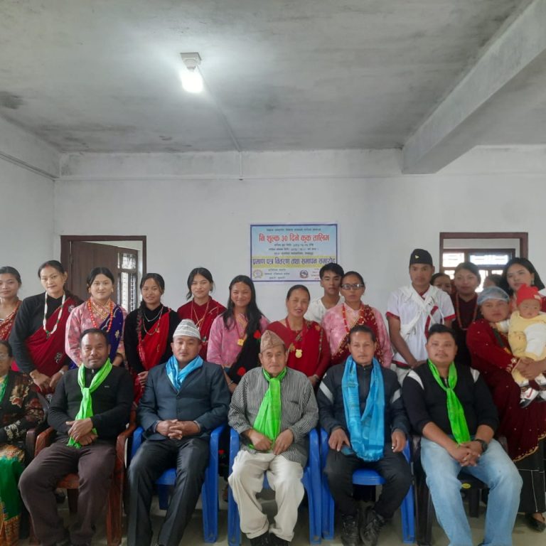 गुम्बाडाँडामा सञ्चालित एकमहिने कुक तालिम सम्पन्न