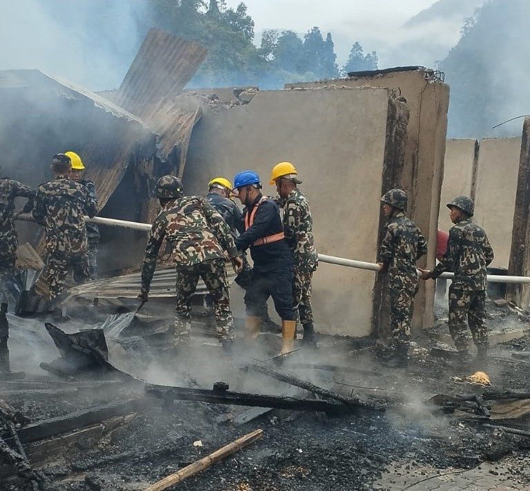 दोभान बजार आगलागीः १४ करोड ५६ लाख रुपियाँ बराबरको क्षति