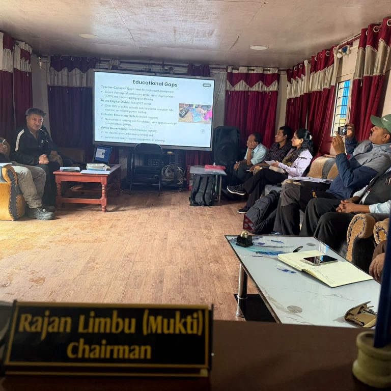 फक्ताङलुङमा शैक्षिक तालिम तथा स्रोत केन्द्र स्थापनाको पहल सुरु,दातृ निकायसंग प्रारम्भिक छलफल