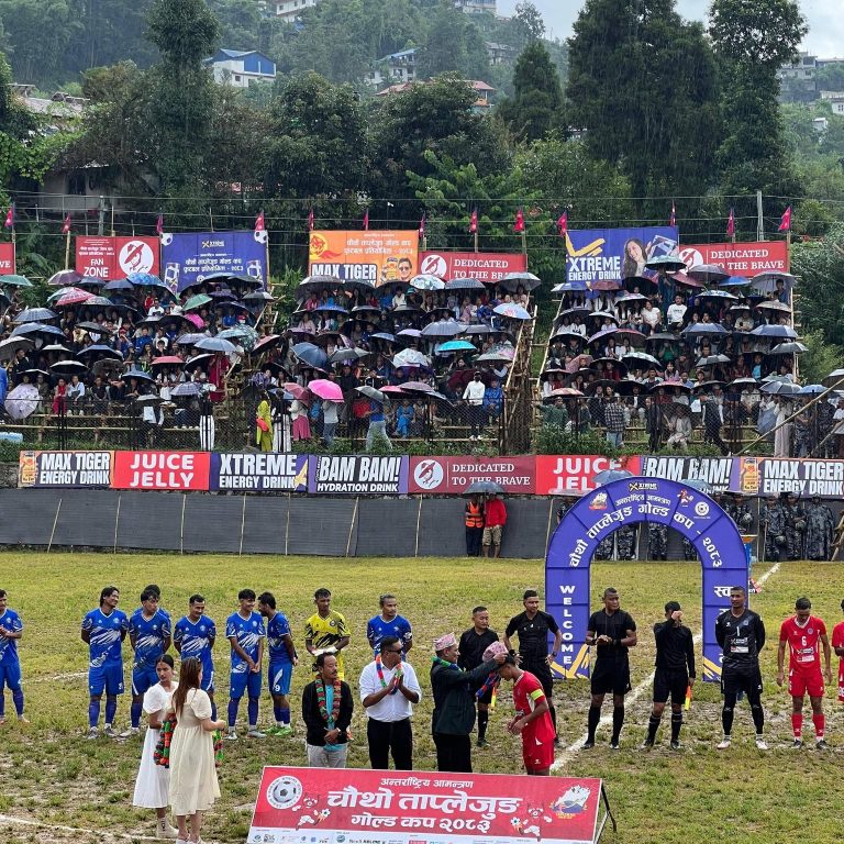 ताप्लेजुङ गोल्डकपका क्वाटर फाइनल खेलमा गेटमनीबाट झण्डै १२ लाख संकलन,टिकट प्याकेजको गणना हुन बाँकी