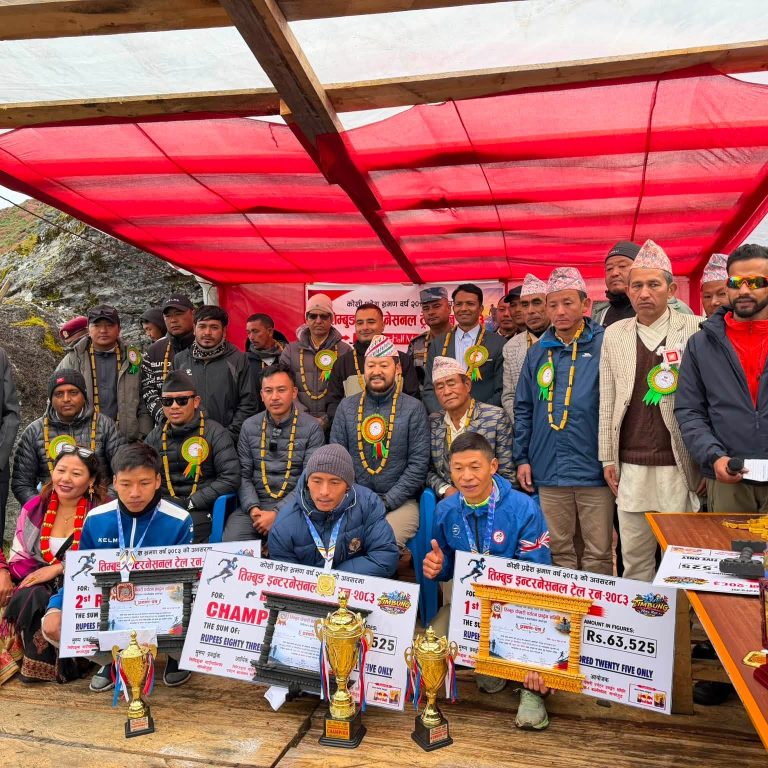 अन्तराष्ट्रिय तिम्बुङ पोखरी ट्रेल रन प्रतियोगितामा खुल्लातर्फ इलामका राई र महिलातर्फ डोल्पाका क्षेत्री पहिलो